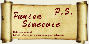 Puniša Simčević vizit kartica